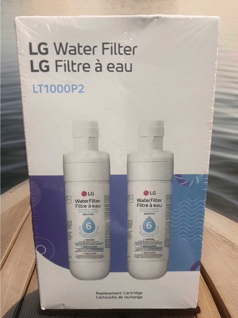 LG LT1000P2 6-Month / 200 Gallon Refrigerator Replacement Water Filter 2 Pack